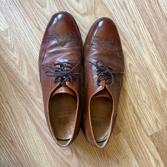 Cole Haan Wingtip Oxfords – Men’s Size 10D – Brown – Style C29551 main image 2